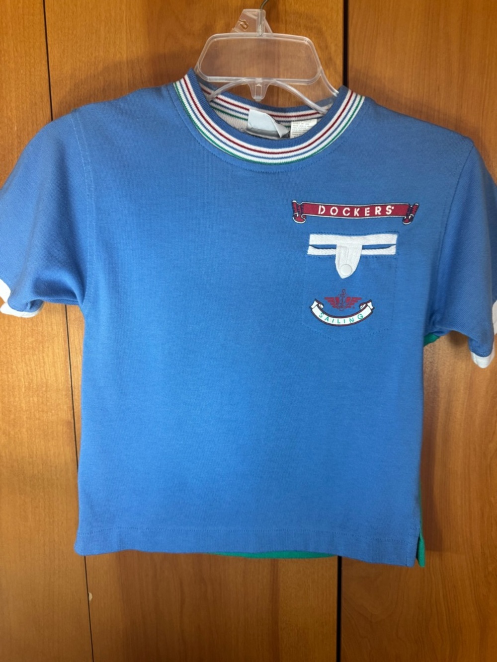 Vintage Child Docker’s /Levis Sailing Multi Color Block Shirt Size 7